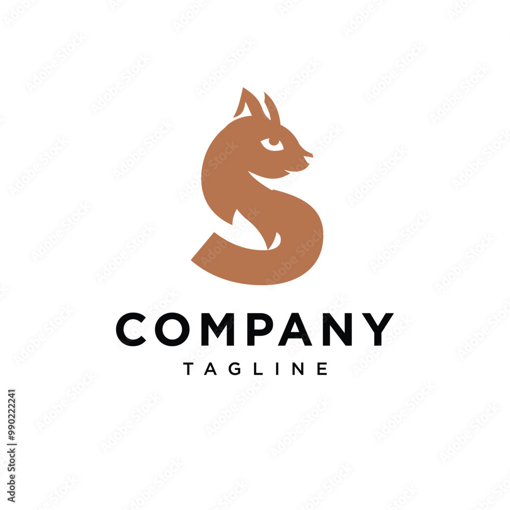 Letter S Squirrel logo icon vector Letter S Squirrel logo icon vector