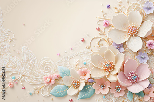 background with flowers