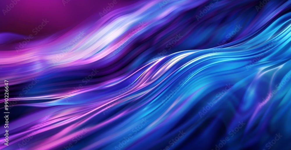 Abstract Blue and Purple Swirling Liquid Abstract Blue and Purple Swirling Liquid