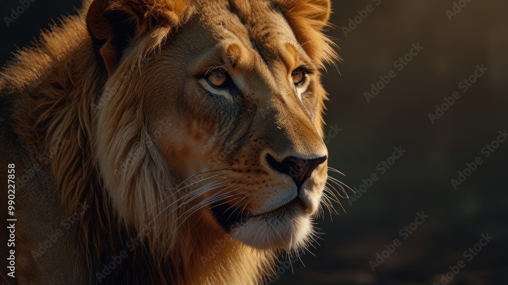 Fototapeta premium Majestic Lion Portrait
