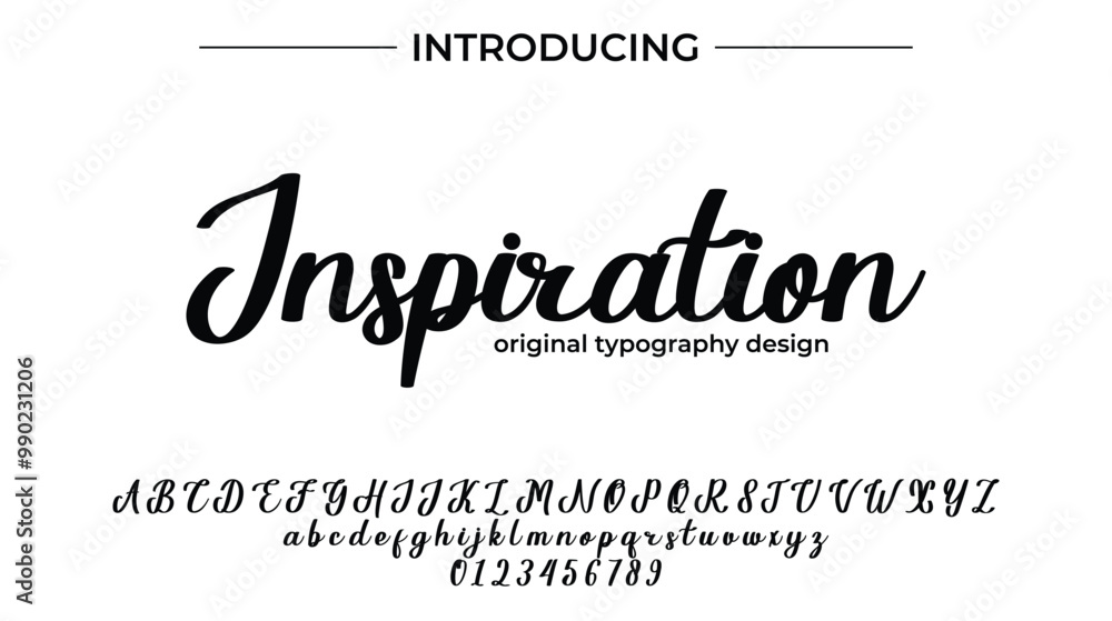 Inspiration Font Stylish brush painted an uppercase vector letters, alphabet, typeface Inspiration Font Stylish brush painted an uppercase vector letters, alphabet, typeface