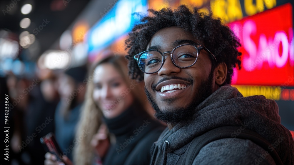 Smiling Man in Glasses Smiling Man in Glasses