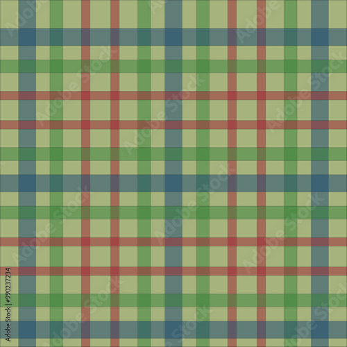Stewart Hunting Weathered Scottish Tartan Plaid Pattern Fabric Swatch