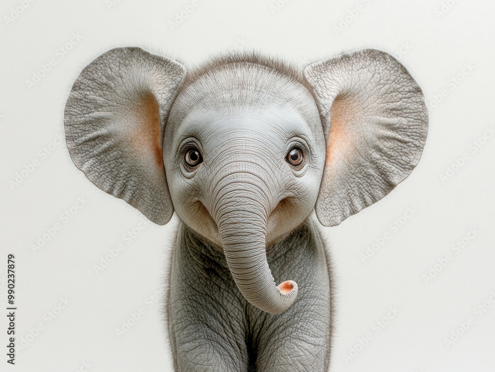A Portrait of an Adorable Baby Elephant A Portrait of an Adorable Baby Elephant