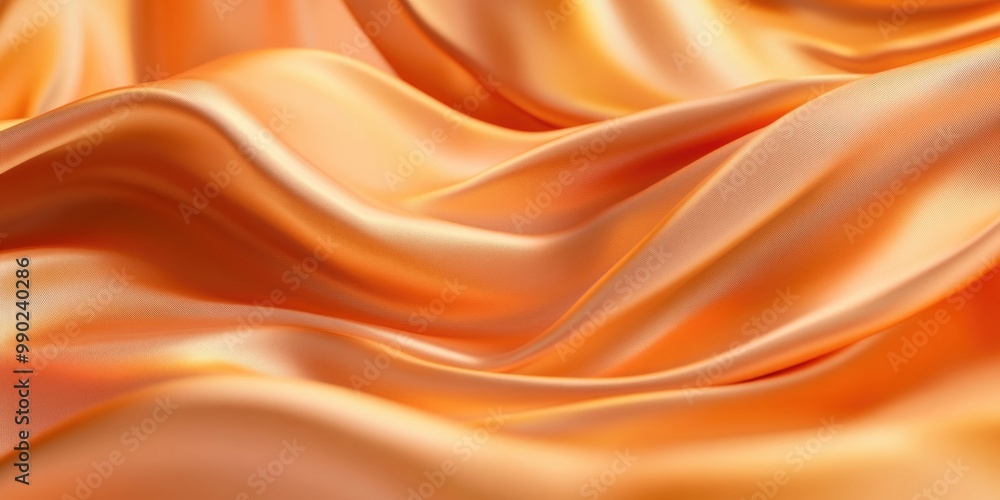 Fototapeta premium Golden Silk Close-Up