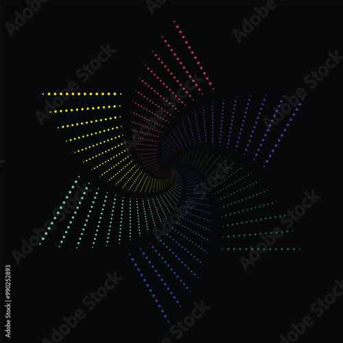 Vector hand drawn doodle mandala. Ethnic mandala with colorful tribal ornament. Isolated. Bright colors.