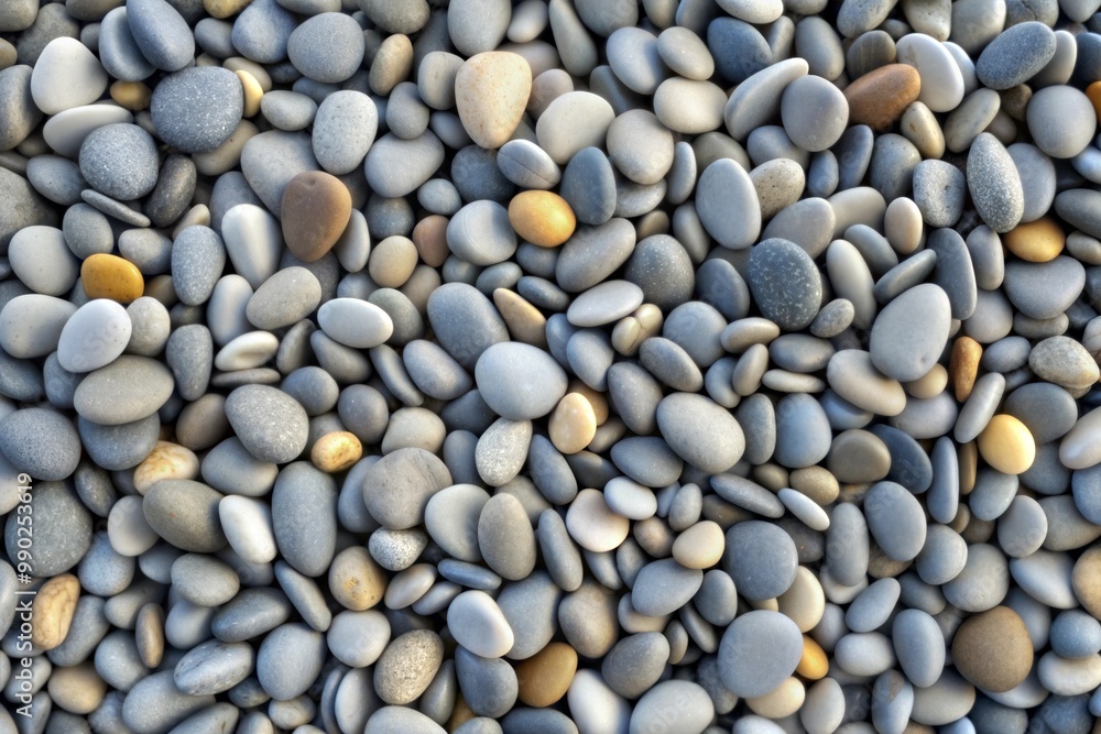 Smooth round stones on beach close-up Smooth round stones on beach close-up