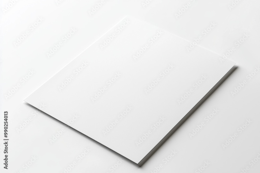 Paper A4 Mockup on White Background created with Generative AI Paper A4 Mockup on White Background created with Generative AI