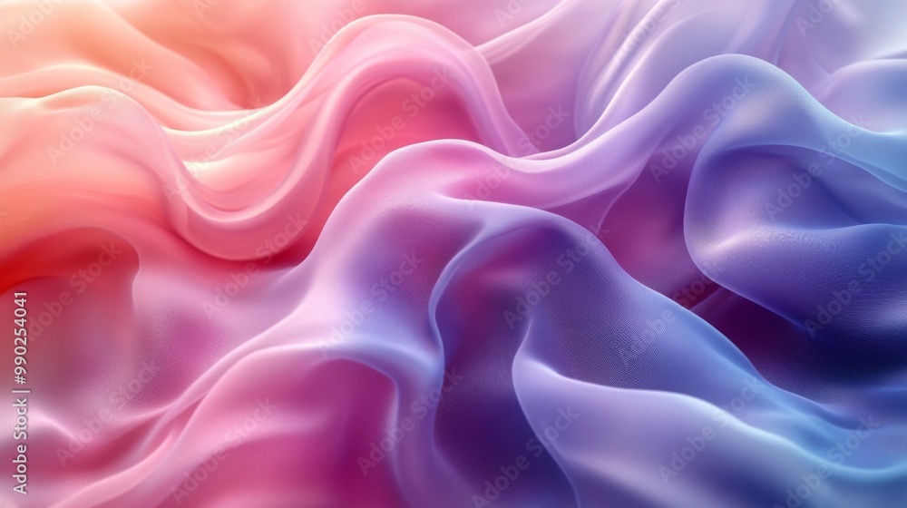 Abstract Draped Fabric in Soft Hues Abstract Draped Fabric in Soft Hues