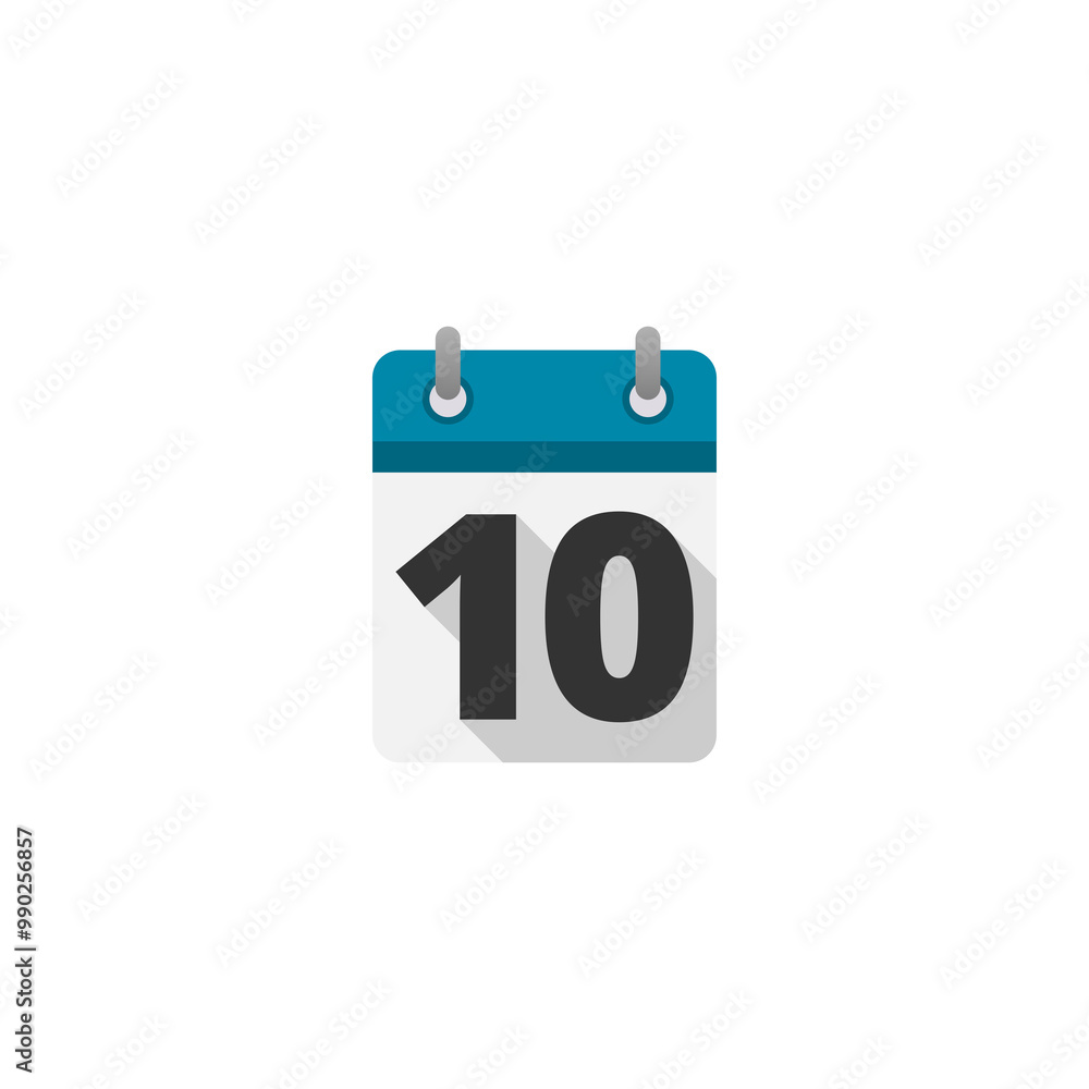 Calendar and number, calendar icon set, flat design with long shadow icon isolated on transparent background Calendar and number, calendar icon set, flat design with long shadow icon isolated on transparent background