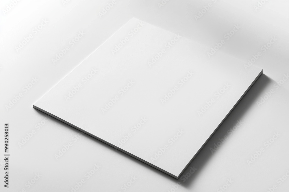 Paper A4 Mockup on White Background created with Generative AI Paper A4 Mockup on White Background created with Generative AI