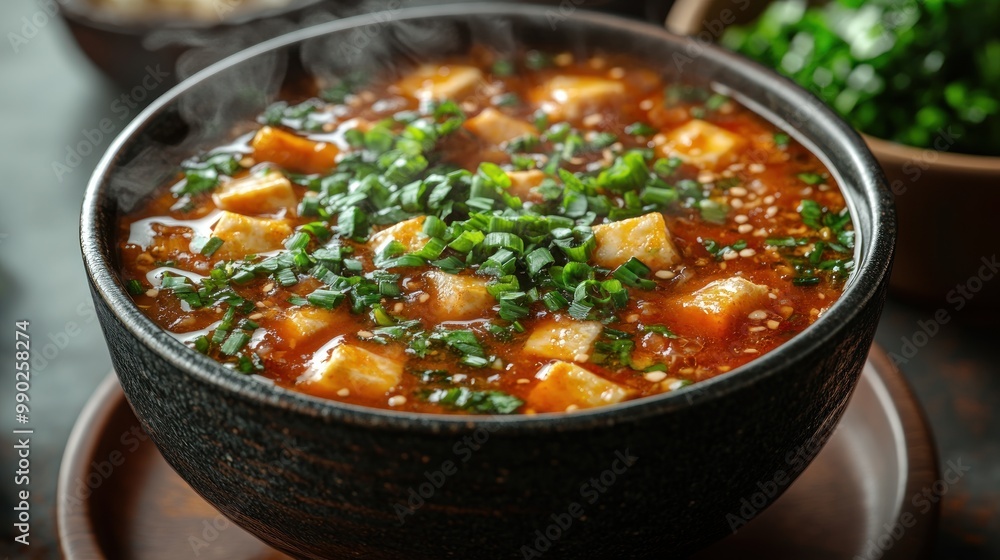 Steaming Bowl of Mapo Tofu Steaming Bowl of Mapo Tofu