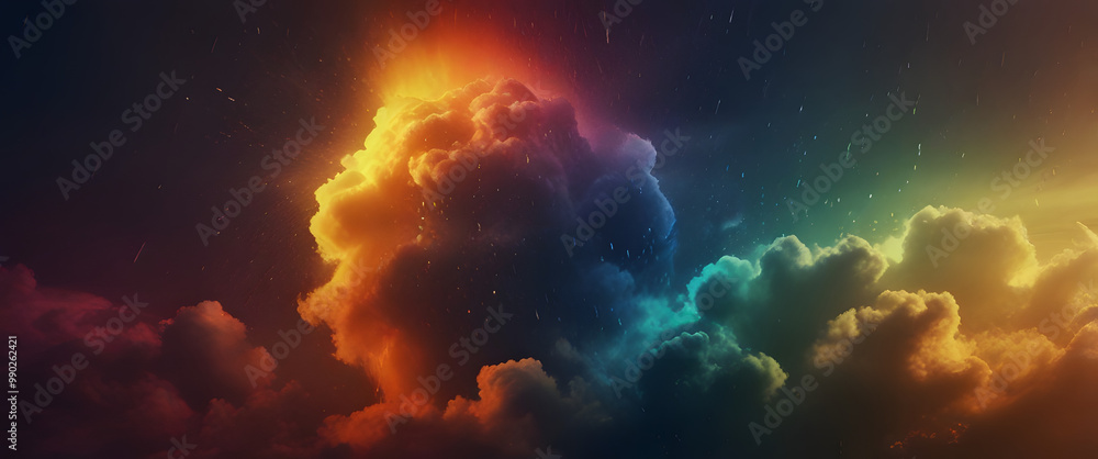 Fototapeta premium Imaginative colors of clouds