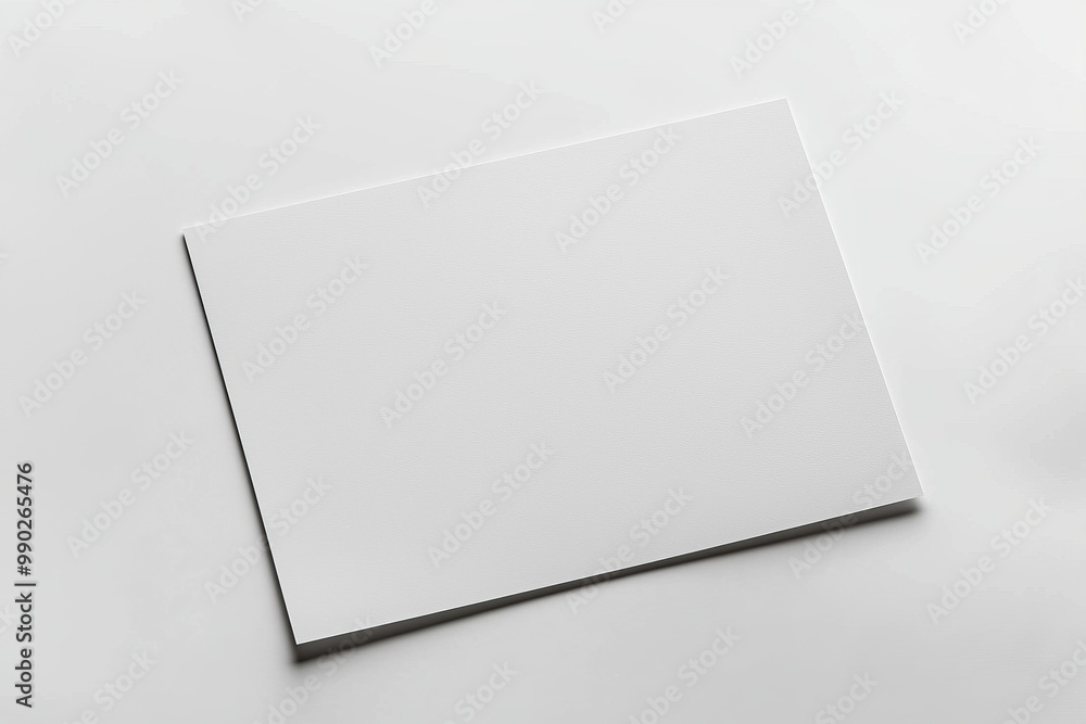Paper A4 Mockup on White Background created with Generative AI Paper A4 Mockup on White Background created with Generative AI