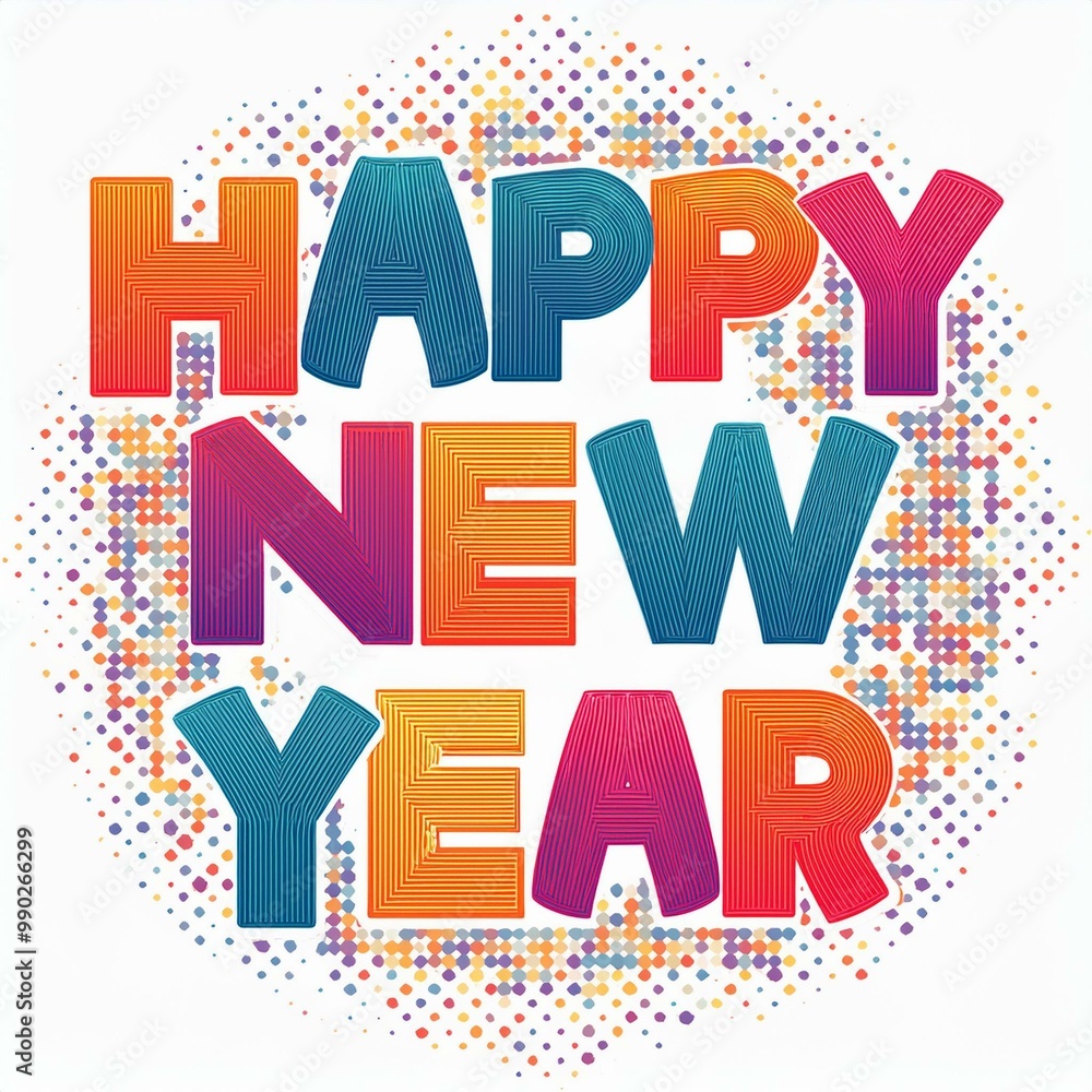 Fototapeta premium happy new year celebration design