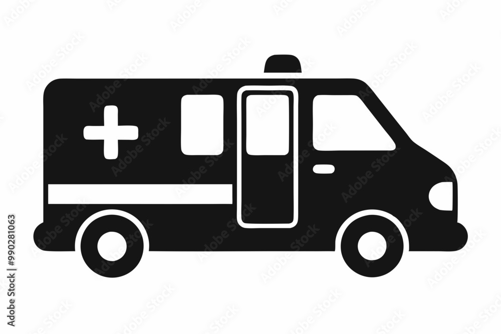 Ambulance Silhouette, Ambulance icon, Ambulance Vector illustration
Ambulance Silhouette, Ambulance icon, Ambulance Vector illustration