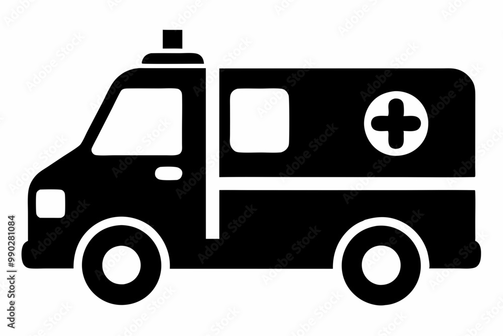 Ambulance Silhouette, Ambulance icon, Ambulance Vector illustration
Ambulance Silhouette, Ambulance icon, Ambulance Vector illustration