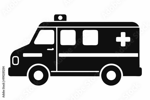 Wallpaper Mural Ambulance Icon Vector, Ambulance Silhouette, Fast Response Ambulance Design
 Torontodigital.ca