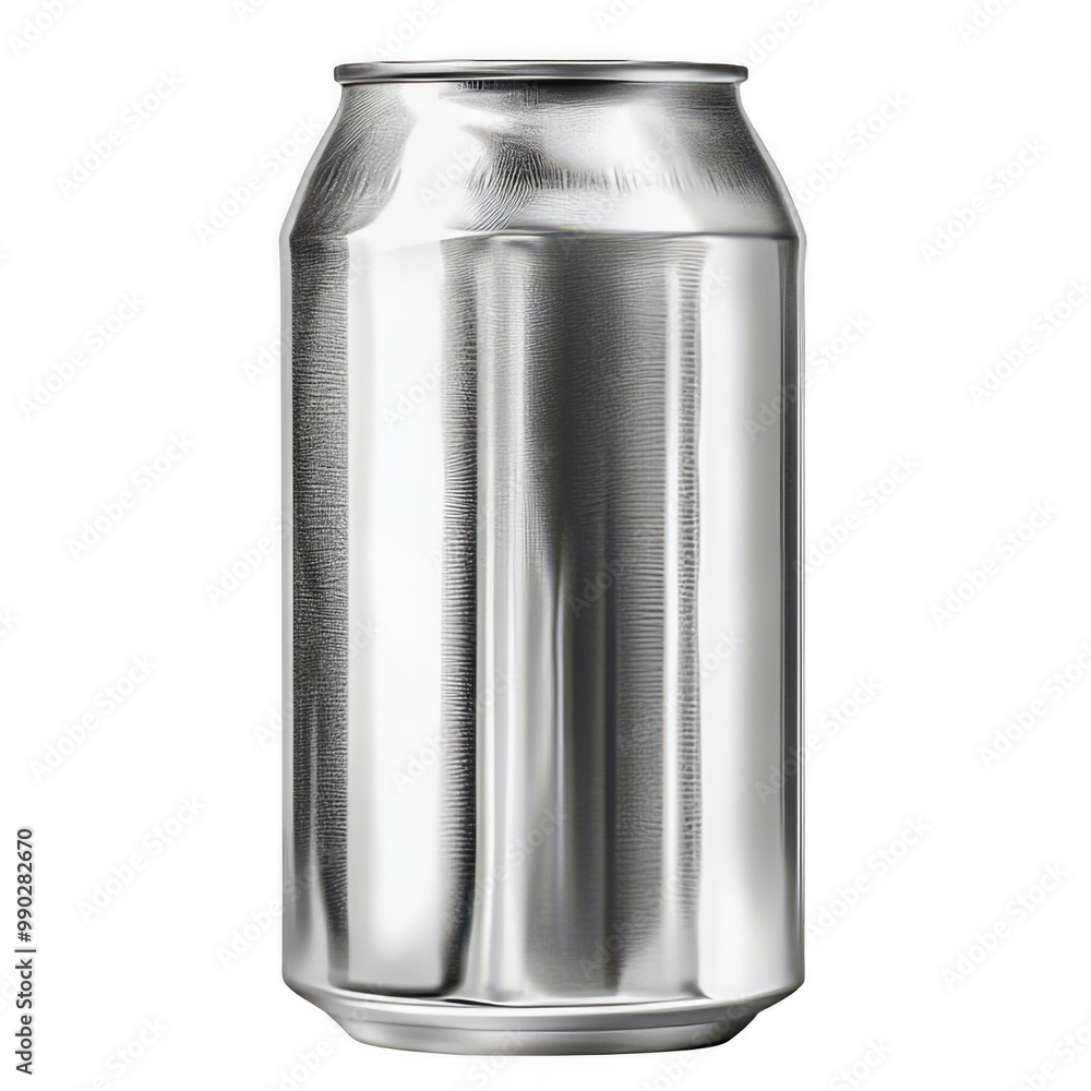 Shiny Aluminum Can Mockup for Beverage Packaging Design On Transparent Background Shiny Aluminum Can Mockup for Beverage Packaging Design On Transparent Background