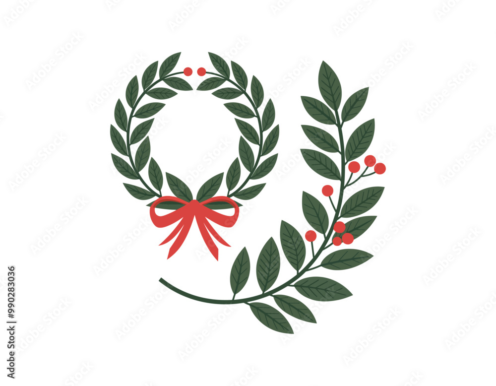 Obraz premium laurel wreath illustration