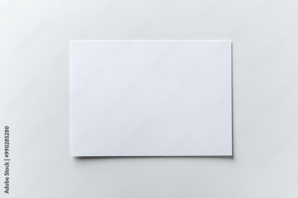 Paper A4 Mockup on White Background created with Generative AI Paper A4 Mockup on White Background created with Generative AI