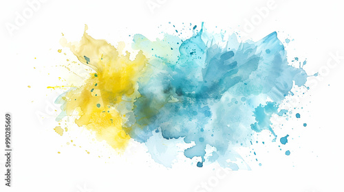 abstract watercolor background with splashes