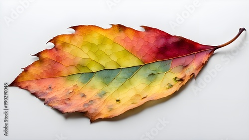 multicolored fallen leaf