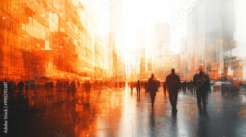 modern business background banner showcasing sleek office buildings against a clear sky, symbolizing growth, opportunity, and the dynamic nature of corporate environments