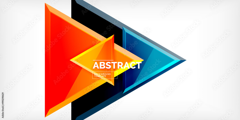 Abstract background - glossy triangles. Vector Illustration For Wallpaper, Banner, Background, Card, Book Illustration, landing page Abstract background - glossy triangles. Vector Illustration For Wallpaper, Banner, Background, Card, Book Illustration, landing page