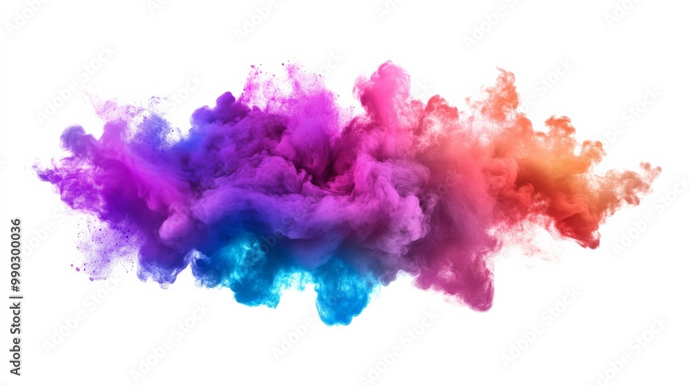Fototapeta premium Vibrant Color Explosion: A Mesmerizing Artistic Display