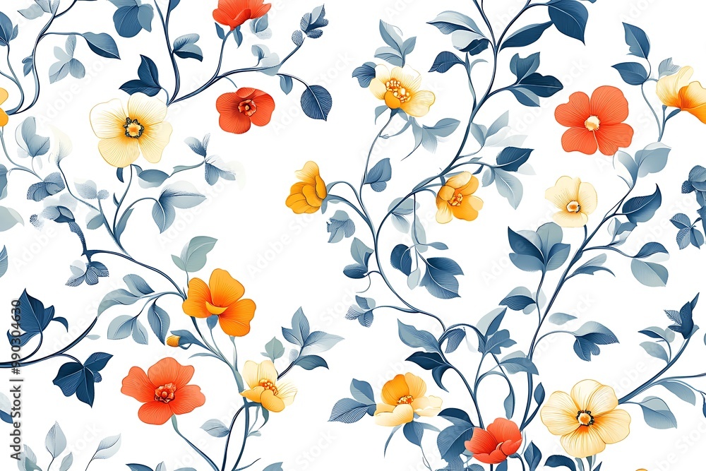 tropical floral seamless pattern. Elegant background with exotic flower tropical floral seamless pattern. Elegant background with exotic flower