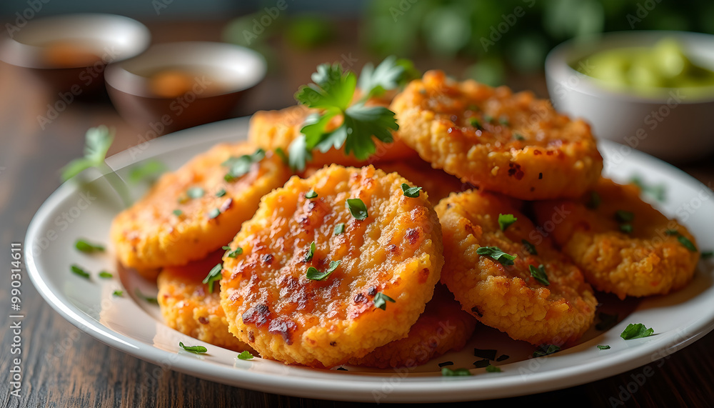 Crispy Onion Bhaji with Spicy Green Chutney Crispy Onion Bhaji with Spicy Green Chutney
