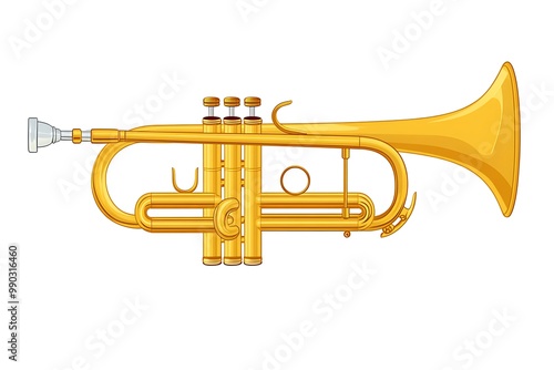 Double French Horn isolated