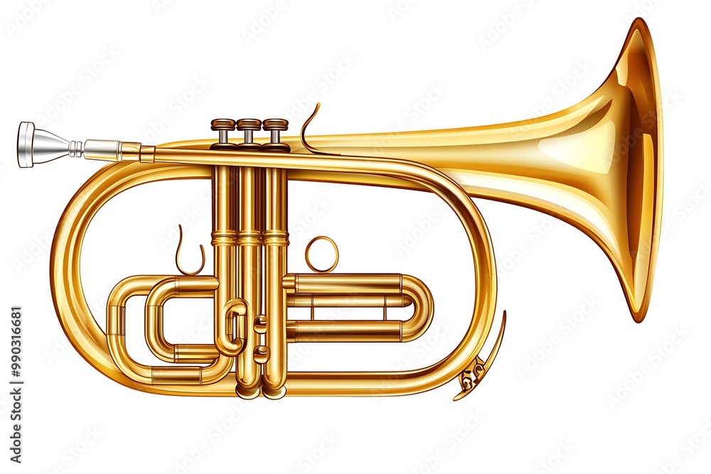Obraz premium Double French Horn isolated