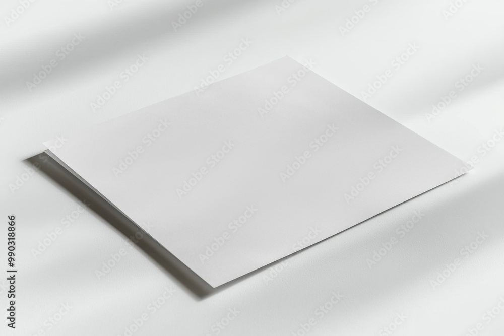 Paper A4 Mockup on White Background created with Generative AI Paper A4 Mockup on White Background created with Generative AI