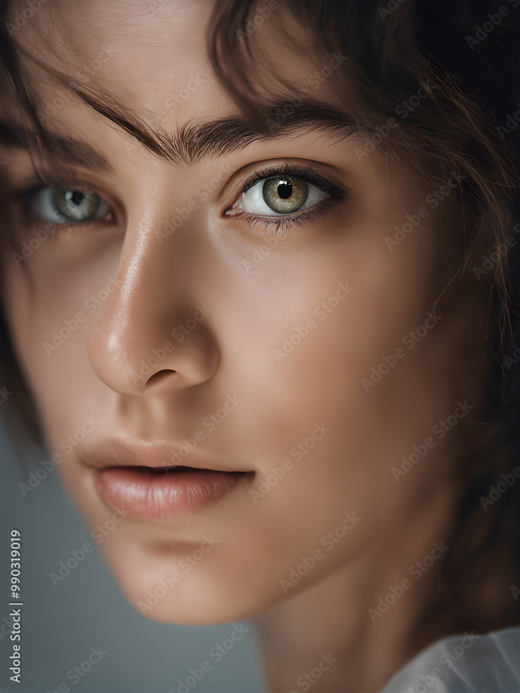 A woman with the eyes with confide A woman with the eyes with confide