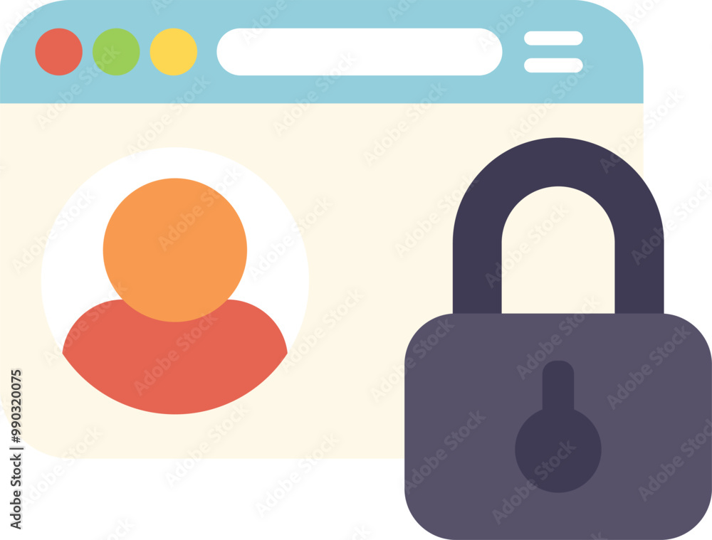 Online registration form is being protected, providing secure access to personal data and account information Online registration form is being protected, providing secure access to personal data and account information