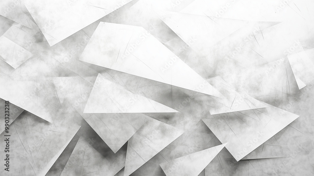 Modern abstract white background design with layers of textured white transparent material in triangle diamond and squares shapes in random geometric pattern. abstract. Illustrations
Modern abstract white background design with layers of textured white transparent material in triangle diamond and squares shapes in random geometric pattern. abstract. Illustrations