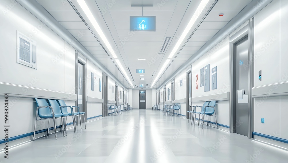 Hospital Corridor. Hospital Corridor.