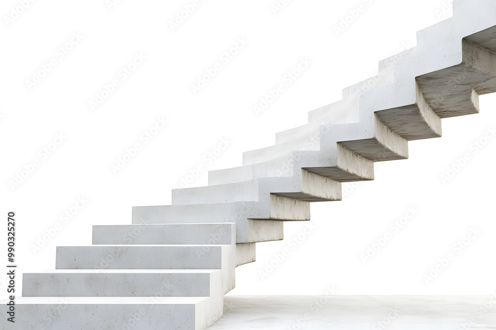 3d model of white steps architecture staircase isolated on white background 3d model of white steps architecture staircase isolated on white background