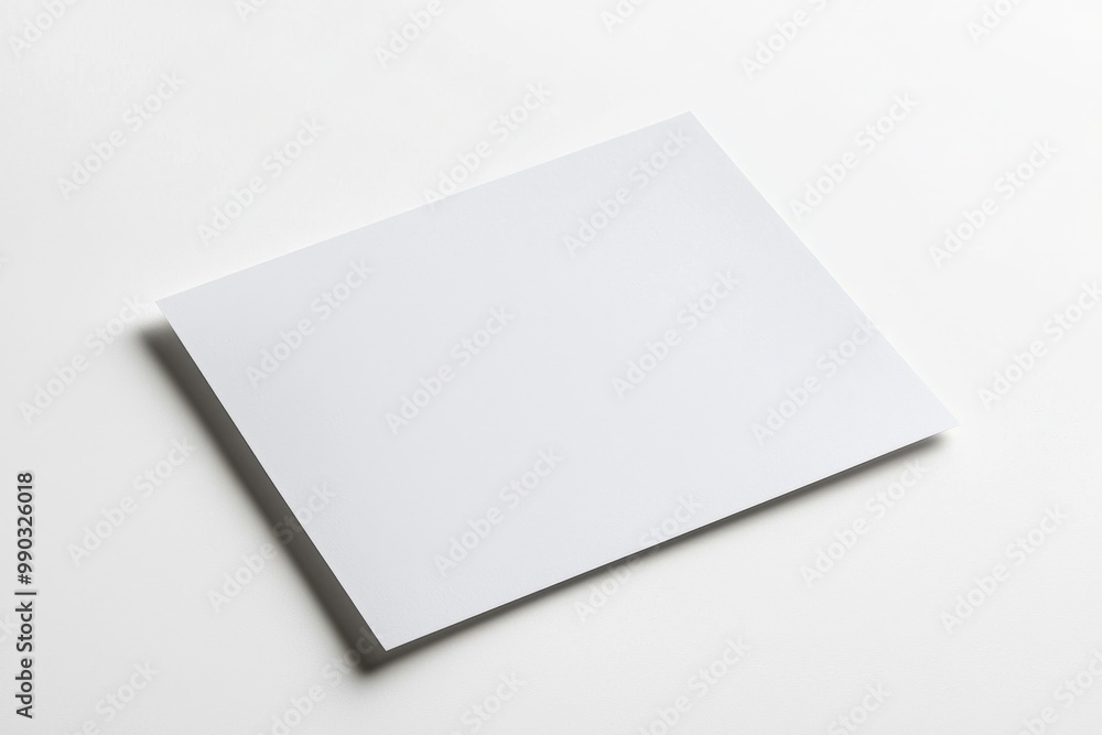 Paper A4 Mockup on White Background created with Generative AI Paper A4 Mockup on White Background created with Generative AI