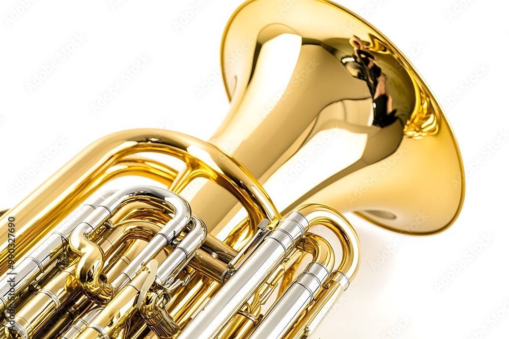 Obraz premium Double French Horn isolated