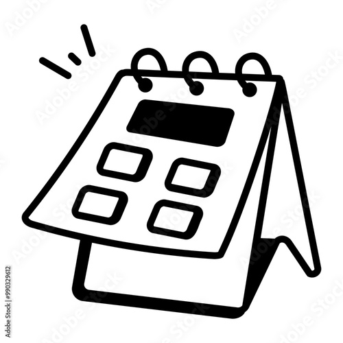 Event icon in doodle style 