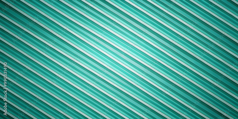 Obraz premium Abstract Diagonal Stripes Background With Gradient Colors In Teal And White Tones