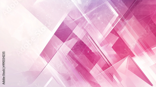  Modern abstract pink background design with layers of textured white transparent material in triangle diamond and squares shapes in random geometric pattern. abstract. Illustrations
