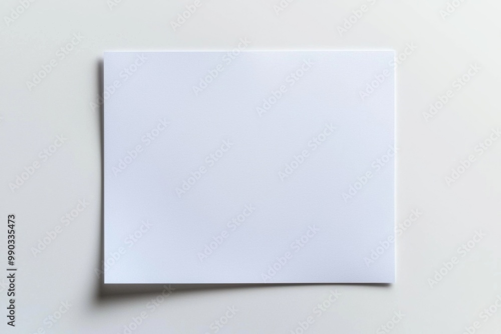 Paper A4 Mockup on White Background created with Generative AI Paper A4 Mockup on White Background created with Generative AI