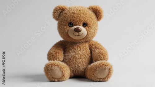 Cute Teddy Bear Sitting photo