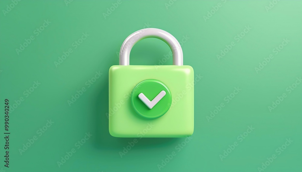 A green lock icon with a checkmark symbolizing security and trust. A green lock icon with a checkmark symbolizing security and trust.