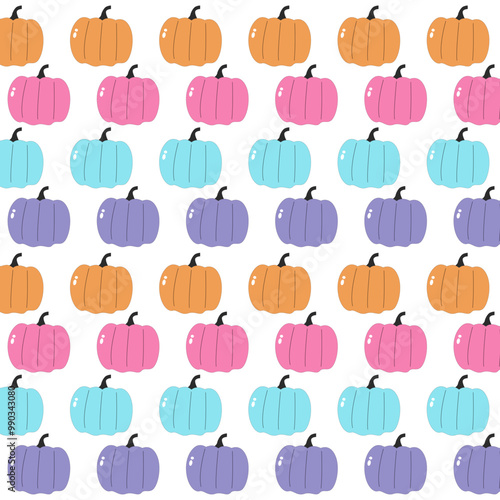 PUMPKIN HEADS DESIGN PATTERN TEXTURE WALLART