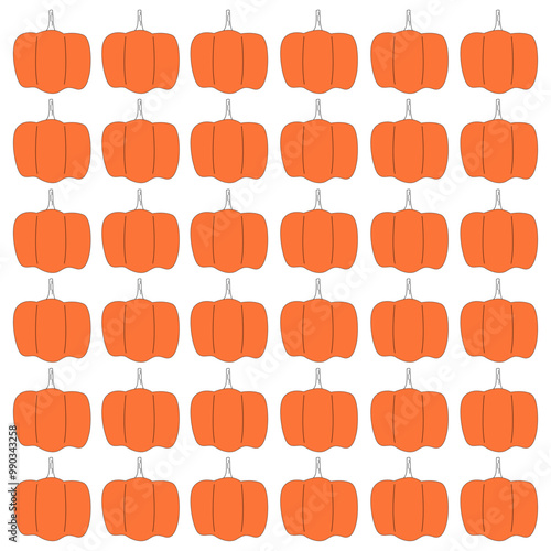 PUMPKIN HEADS DESIGN PATTERN TEXTURE WALLART